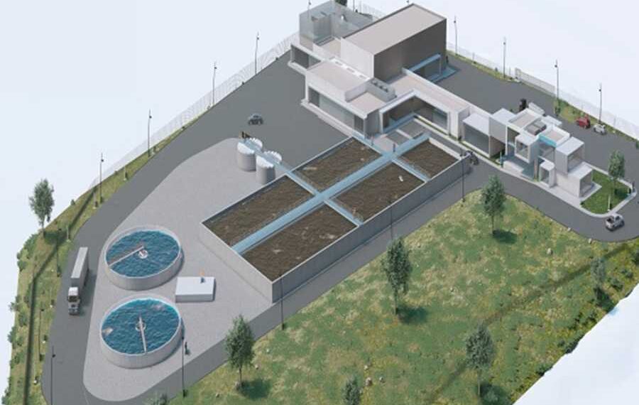 a water treatment plant
