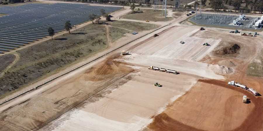 Western Downs Battery construction