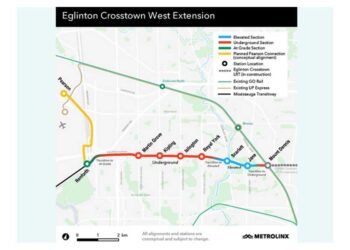 Strabag awarded $255m DBF contract to deliver the second underground segment of the Eglinton Crosstown West Extension in Toronto