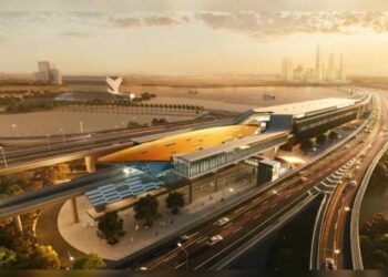 The Dubai Metro Blue Line