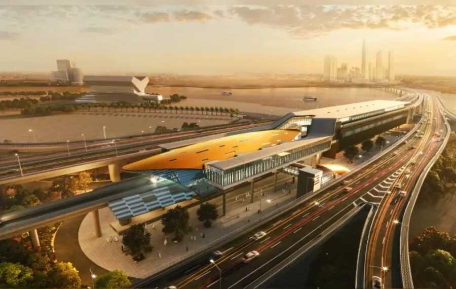 The Dubai Metro Blue Line