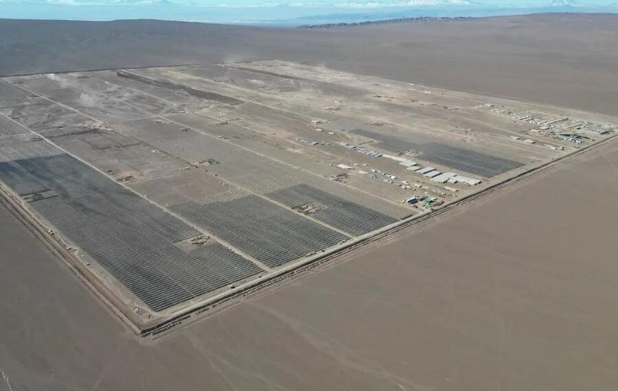 Gabriela Hybrid Solar-Battery Storage Project in Northern Chile - Construction
