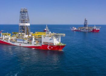 Türkiye’s drillships Fatih and Kanuni drillling at Sakarya Gas Field
