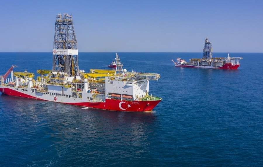 Türkiye’s drillships Fatih and Kanuni drillling at Sakarya Gas Field