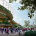 Brisbane Stadium in Victoria Park - Artist's impression