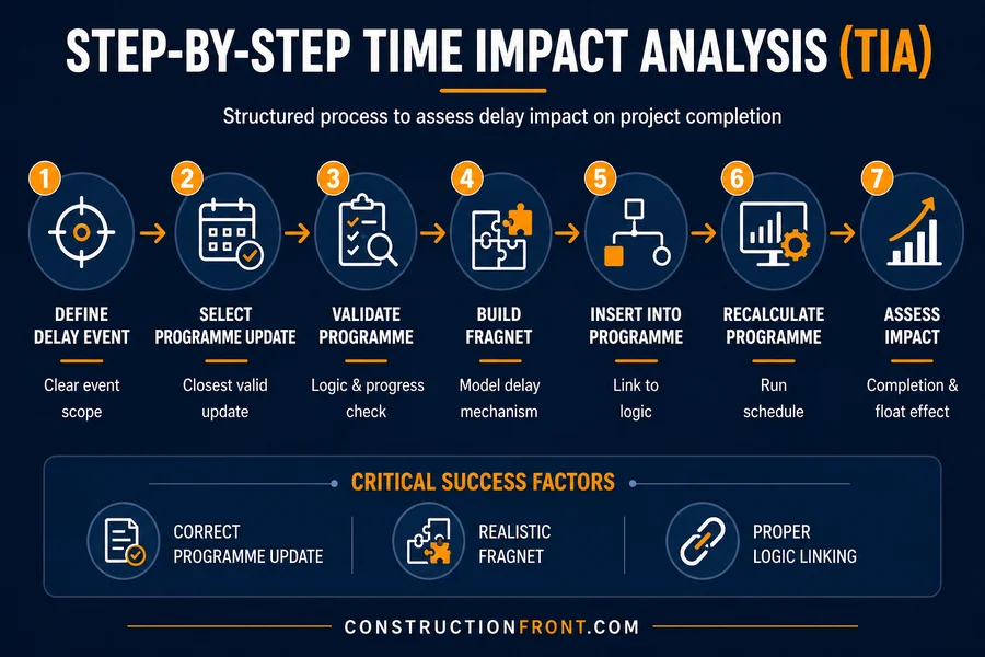 time impact analysis step by step